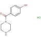 4-(piperazin-1-ylcarbonyl)phenol hydrochloride (CAS 1170576-51-8) - chemical structure image