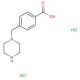 4-(piperazin-1-ylmethyl)benzoic acid dihydrochloride - chemical structure image