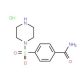 4-(piperazin-1-ylsulfonyl)benzamide hydrochloride - chemical structure image