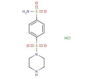 4-(piperazin-1-ylsulfonyl)benzenesulfonamide hydrochloride - chemical structure image