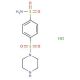 4-(piperazin-1-ylsulfonyl)benzenesulfonamide hydrochloride - chemical structure image