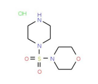 4-(piperazin-1-ylsulfonyl)morpholine hydrochloride - chemical structure image