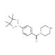 4-(Piperazine-1-carbonyl)phenylboronic acid, pinacol ester (CAS 864754-07-4) - chemical structure image