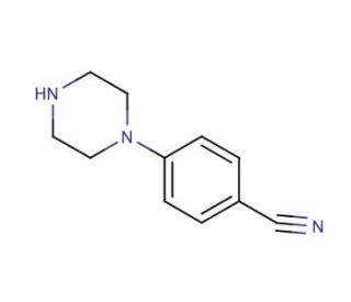 4-Piperazinobenzonitrile (CAS 68104-63-2) - chemical structure image