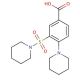 4-piperidin-1-yl-3-(piperidin-1-ylsulfonyl)benzoic acid - chemical structure image