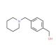 [4-(Piperidin-1-ylmethyl)phenyl]methanol (CAS 91271-62-4) - chemical structure image