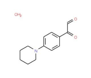 4-(Piperidin-1-ylphenyl)glyoxal hydrate (CAS 93290-93-8) - chemical structure image