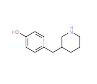 4-Piperidin-3-ylmethyl-phenol (CAS 955315-07-8) - chemical structure image