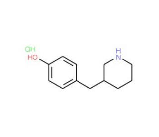4-Piperidin-3-ylmethyl-phenol hydrochloride (CAS 1170102-51-8) - chemical structure image