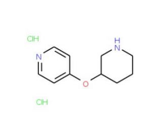 4-(Piperidin-3-yloxy)pyridine dihydrochloride - chemical structure image