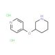 4-(Piperidin-3-yloxy)pyridine dihydrochloride - chemical structure image