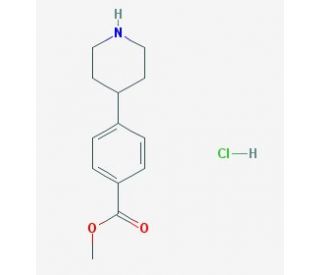 4-Piperidin-4-yl-benzoic acid methyl ester hydrochloride (CAS 936130-82-4) - chemical structure image