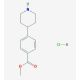 4-Piperidin-4-yl-benzoic acid methyl ester hydrochloride (CAS 936130-82-4) - chemical structure image