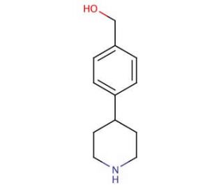 (4-Piperidin-4-yl-phenyl)methanol (CAS 885274-59-9) - chemical structure image