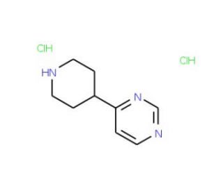 4-Piperidin-4-yl-pyrimidine dihydrochloride - chemical structure image