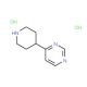 4-Piperidin-4-yl-pyrimidine dihydrochloride - chemical structure image