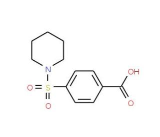 4-(Piperidine-1-sulfonyl)-benzoic acid (CAS 10252-83-2) - chemical structure image