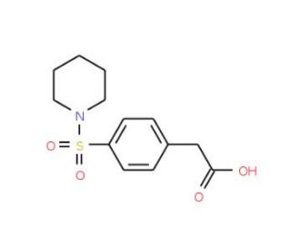 [4-(Piperidine-1-sulfonyl)-phenyl]-acetic acid - chemical structure image