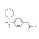 [4-(Piperidine-1-sulfonyl)-phenyl]-acetic acid - chemical structure image