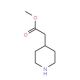 4-Piperidine acetic acid methyl ester: sc-277644 4-Piperidine acetic acid methyl ester (CAS 168986-49-0) - chemical structure image
