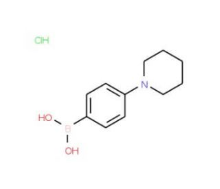 4-(Piperidino)phenylboronic acid hydrochloride (CAS 229009-42-1) - chemical structure image