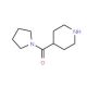 [4-Piperidinyl(1-pyrrolidinyl)methanone] (CAS 35090-95-0) - chemical structure image