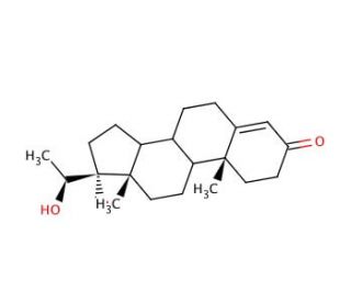 4-Pregnen-17α,20α-diol-3-one (CAS 652-69-7) - chemical structure image