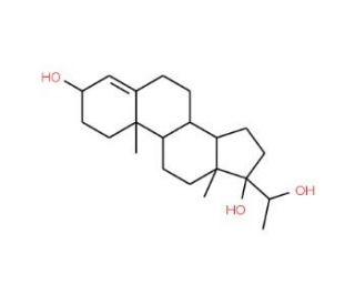 4-Pregnen-3,17&alpha;, 20&beta;-triol - chemical structure image