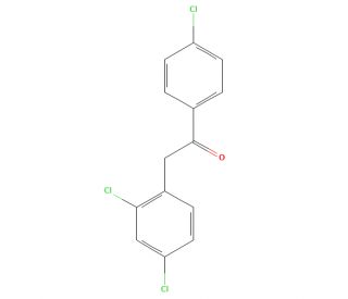 4&prime;-Chloro-2-(2,4-dichlorophenyl)acetophenone (CAS 654682-18-5) - chemical structure image