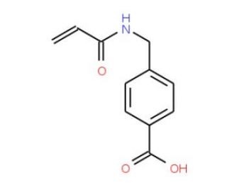4-(prop-2-enamidomethyl)benzoic acid - chemical structure image