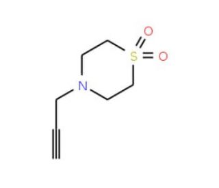 4-(Prop-2-yn-1-yl)thiomorpholine 1,1-dioxide (CAS 10442-03-2) - chemical structure image