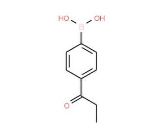4-(Propionyl)benzeneboronic acid (CAS 186498-36-2) - chemical structure image