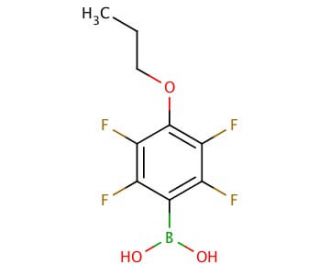 4-Propoxy-2,3,5,6-tetrafluorophenylboronic acid (CAS 871125-71-2) - chemical structure image