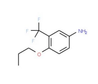 4-Propoxy-3-trifluoromethyl-phenylamine (CAS 883546-24-5) - chemical structure image