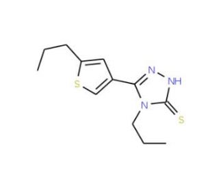 4-Propyl-5-(5-propylthien-3-yl)-4H-1,2,4-triazole-3-thiol - chemical structure image