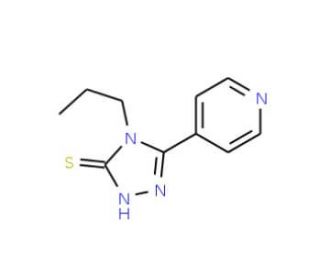 4-propyl-5-pyridin-4-yl-4H-1,2,4-triazole-3-thiol (CAS 90871-45-7) - chemical structure image
