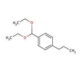 4-Propylbenzaldehyde diethyl acetal (CAS 89557-35-7) - chemical structure image