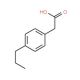 4-Propylphenylacetic acid (CAS 26114-12-5) - chemical structure image