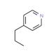 4-Propylpyridine (CAS 1122-81-2) - chemical structure image
