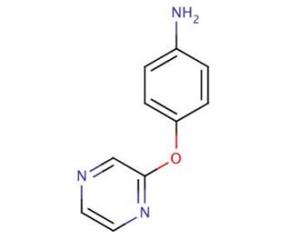 4-(pyrazin-2-yloxy)aniline - chemical structure image