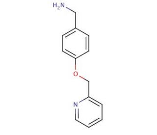 [4-(pyridin-2-ylmethoxy)phenyl]methanamine - chemical structure image