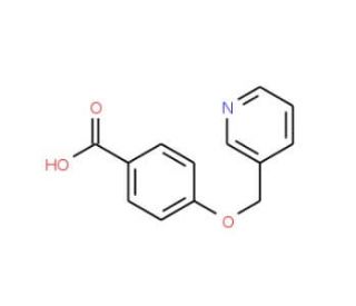 4-(pyridin-3-ylmethoxy)benzoic acid - chemical structure image