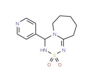 4-pyridin-4-yl-3,4,7,8,9,10-hexahydro-6H-[1,2,4,6]thiatriazino[4,3-a]azepine 2,2-dioxide - chemical structure image