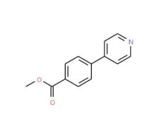 4-Pyridin-4-yl-benzoic acid methyl ester (CAS 106047-17-0) - chemical structure image