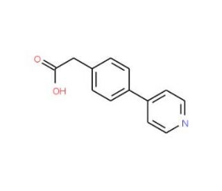 (4-Pyridin-4-yl-phenyl)acetic acid (CAS 55397-08-5) - chemical structure image