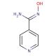 4-Pyridylamide oxime (CAS 1594-57-6) - chemical structure image
