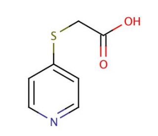 (4-Pyridylthio)acetic acid (CAS 10351-19-6) - chemical structure image