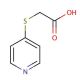 (4-Pyridylthio)acetic acid (CAS 10351-19-6) - chemical structure image
