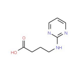 4-(pyrimidin-2-ylamino)butanoic acid - chemical structure image