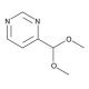 4-Pyrimidinecarboxaldehyde, dimethyl acetal (CAS 25746-87-6) - chemical structure image